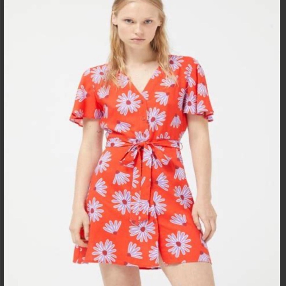 Vibrant Floral Mini Dress size Medium